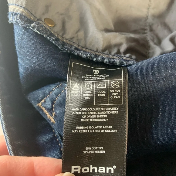 Rohan Women’s Straight Leg Blue Jeans Sun Protective Clothing UPF 40+ Size  16R - Picture 6 of 9
